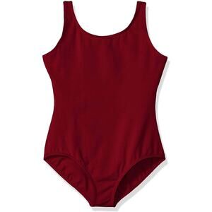 Dance Leotard Capezio CC200 Large Child Maroon Ballet Jazz Modern Cotton